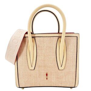 Christian Louboutin  Mini Paloma Canvas Tote Bag Peach